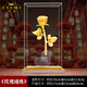 伊彌（EVEMI）金玫瑰花古法金擺件生日創(chuàng)意送女生女友男友高級感新年情人節(jié)禮物 【禮盒裝】金玫瑰（古法金） 長17cm 寬12cm 高26cm