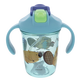 NUBY（努比）學(xué)飲杯嬰兒寶寶水杯兒童吸管杯防嗆直飲兩用杯重力球4個月以上 海貍藍 240ml