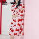 野獸派家居（tbh）三麗鷗Hello Kitty云綿絨家居睡裙四季可外穿女士睡衣家居服  S