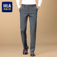 海瀾之家（HLA）高端商務(wù)休閑褲子男士秋冬季2026新款彈力抗皺修身直筒褲時(shí)尚西褲 【長(cháng)褲】灰色 加厚 （秋冬款） 30 【建議116-122斤】
