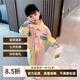 漢唐貝貝女童春裝套裝新款春秋2025寶寶春季時(shí)髦牛仔兒童洋氣韓版休閑工裝 拼色套裝 110 (建議98-105cm 3-4周歲）