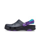 卡洛馳crocs 特林洞洞鞋夏季新款經(jīng)典男鞋厚底情侶款涼拖鞋沙灘女鞋涼鞋 黑紫色 43 M10=43/44