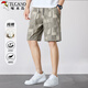 啄木鳥(niǎo)（TUCANO）短褲男士夏季時(shí)尚百搭純棉潮流運動(dòng)薄款透氣五分褲子 卡其 3XL