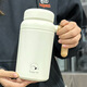 暢印316不銹鋼保溫杯新款辦公家居高顏值創(chuàng)意水杯便攜大容量咖啡杯 1000毫升手柄辦公杯 杯子+不銹鋼茶漏