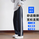 JEEP SPIRIT校服褲子男女春夏直筒運(yùn)動(dòng)褲中小學(xué)生一二條道杠寬松休閑長(zhǎng)褲子 兩條杠藏青色【南韓絲】 XL