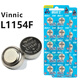 松然Vinnic L1154F姬存希電動(dòng)眼霜電池 LR44 A76 AG13 SR44 357A卡尺兒童手辦玩具紐扣電子電池 【L1154F】2卡（20粒）
