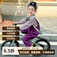 漢唐貝貝女童春裝背帶褲套裝2025新款兒童條紋時(shí)髦洋氣兩件套寶寶春秋衣服 紫色 正碼 勿拍大 120 (建議105-115cm 4-5.2周歲)