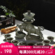 澳爵斯 可自動出水 創(chuàng)意功夫茶具套裝 紫砂陶瓷 整套茶杯茶壺茶道 08款：牛氣沖天-茶末