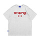 WASSUP2025搞怪貓眼T恤衫夏季寬松純棉國潮牌ins男女生短袖圓領(lǐng)重磅休閑 米白灰 常規(guī) L