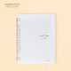國譽(yù)(KOKUYO)淡彩曲奇·柔光SmartRing+·超薄便攜A5活頁(yè)本學(xué)生筆記本子記事本 20張 透明 WSG-RUYP52T