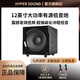 豪韻（HYPER SOUND） 8吋10吋12吋超重低音木質(zhì)大功率有源低音炮音響家用客廳家庭影院音箱 12英寸超重低音炮（300W）京東快遞