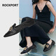 ROCKPORT樂步單鞋女夏季新款淺口一腳蹬軟底真羊皮樂福鞋子商務(wù)工作通勤鞋 黑色 35
