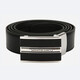 萬寶龍（MONTBLANC）（MONTBLANC男士牛皮腰帶/ 3cm商務(wù)休閑黑色板式自動扣 118421
