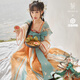 十三余 小豆蔻兒[瑤遇見神鹿-王者榮耀聯(lián)名款]國風(fēng)長袖連衣裙女裝春夏款 蝴蝶結(jié)配飾 現(xiàn)貨 M