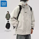 真維斯秋冬新款百搭潮流戶(hù)外三防沖鋒外套男夾克新款秋冬季寬松夾克上衣 10688/745卡其色 L [125-145斤]