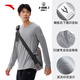 安踏速干T薄款長(cháng)袖t恤男夏季吸濕套頭衫跑步訓練運動(dòng)上衣