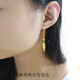 KERLA防黃金耳環(huán)鍍9999足金女款耳墜鍍防18Ik真金色飾品結(jié)婚不掉色 品牌包裝 金店 非標(biāo)