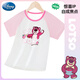 迪士尼女童夏裝草莓熊純棉短袖t恤2025夏季新款兒童SS98388 粉白 130