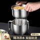 博曼斯（BOMANSI）泡面碗304不銹鋼可瀝湯帶蓋學(xué)生宿舍用方便面碗飯盒拌面神器 高蓋泡面碗+瀝水碗（贈(zèng)餐具）
