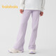 巴拉巴拉童裝兒童女童長(cháng)褲2025春裝大童彈力舒適潮流喇叭褲女208125108001