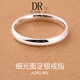 DRTES9999銀刻字999純銀戒指女閉口男情侶戒指一對(duì)款尾戒素圈 18號(hào)