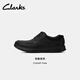Clarks其樂(lè )科崔系列男鞋經(jīng)典牛皮厚底皮鞋低幫舒適休閑皮鞋 黑色 261202118 【荔枝紋款】 40