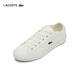 LACOSTE法國鱷魚(yú)男鞋春夏時(shí)尚簡(jiǎn)約休閑百搭系帶織物帆布鞋|49CMA0017 18C/米白色 41 7.5