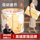 OQB泡澡桶折疊大人家用洗澡桶兒童成人全身沐浴游泳泡浴浴缸浴盆浴桶 豪華款免安裝速開合智能鎖溫日光黃