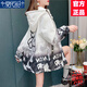 莫代爾工裝外套女2025春秋冬新款加絨加厚沖鋒上衣初高中學(xué)生寬松夾克 加絨 黑色-加厚 L