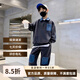 漢唐貝貝兒童裝男童秋裝衛衣套裝2025新款中大童秋季男孩時(shí)髦帥氣春秋款潮 黑色【春秋款】 120 (建議105-115cm 4-5.2周歲)