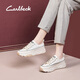 Carl Beck品牌松糕底小白鞋女2024百搭夏季薄款透氣厚底板鞋休閑帆布板鞋潮 米色 37 235mm