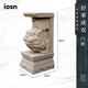 iosn仿石獅子擺件石雕門(mén)墩抱鼓石一對戶(hù)外庭院造景布置花園裝飾擺件 F088-1好事成雙門(mén)墩擺件(單只)