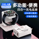 派凡適用蘋果手表充電器S9多功能iPhone15快充頭PD40W多口usb多功能三口閃充iWatch支架applewatch底座 白色【充電頭+手表二合一/雙C+usb口】