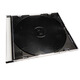 錸德（RITEK） cd盒 dvd盒  光盤(pán)袋 光盤(pán)收納盒  碟片盒 圓盒 盤(pán)貼 半圓貝殼盒方盒 黑底薄盒10個(gè) 可裝封面