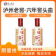 瀘州老窖六年窖頭曲 52度 濃香型 經(jīng)典口糧小酒 收藏自飲宴請(qǐng)送禮佳品 52%vol 125mL 2瓶 【六年窖頭曲】