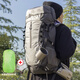 杉木山裝 雙肩包戶外徒步登山爬山背包輕便大容量防水新款背包40升 升級(jí)版銀灰+雨罩 38升