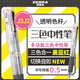 斑馬牌（ZEBRA）多功能三色中性筆 黑藍紅0.5mm多色筆 學生商務辦公簽字筆J3J2 透明色桿