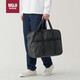 無(wú)印良品（MUJI）不易沾水 可折疊大容量手提包 七夕禮物 黑色 橫型 大包