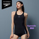 速比濤（Speedo）電氣矩陣黑標Hero4.0鯊魚(yú)皮競速溫泉度假連體泳衣女 黑/淺紫 36