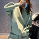 耐克（NIKE）衛衣女裝春秋新款運動(dòng)服針織加厚半高領(lǐng)上衣套頭衫FV8042-370 FV8042-370綠色 L