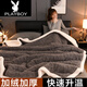 花花公子（PLAYBOY）塔芙絨毛毯冬季加厚蓋毯被子珊瑚羊羔絨毯子沙發(fā)辦公室午睡毯冬天 深咖(蓄熱保暖) 1.5*2.0m