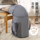 京尋可折疊泡腳袋旅行泡腳桶加深過(guò)小腿熏蒸保溫足浴盆泡腳桶家用灰色