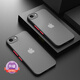 甲度蘋果16e手機殼iPhone16plus高級感16pro鏡頭全包撞色磨砂IP15防摔16promax保護殼簡約高級感硅膠 【黑色】鏡頭保護殼-嬰膚觸感 iPhone 16e