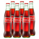 可口可樂(lè )（Coca-Cola）墨西哥進(jìn)口可口可樂(lè )碳酸飲料 原味經(jīng)典玻璃瓶裝汽水送禮禮物 500mL*6瓶