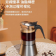 LEGGEROLUSSO雙閥摩卡壺煮咖啡家用咖啡器具套裝不銹鋼意式電陶爐手沖咖啡壺裝 雙閥摩卡壺+超薄電陶爐160ml