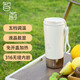 智蔚電熱水杯316不銹鋼便攜式燒水杯小型出差旅行宿舍保溫一體熱水壺 1L 杏白（400ML）