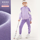 迪士尼女童套裝春裝2025新款兒童休閑裝外套褲子運動(dòng)服大童時(shí)髦洋氣童裝 春秋款 紫色 20235 160 cm適合150-160