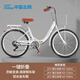 飛鴿（FLYING PIGEON）折疊自行車折疊車折疊單車自行車成人折疊車自行車自行車學(xué)生山地 高配白色+變速+充氣胎+禮包 24寸|身高150-170cm
