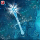 元族魔法棒兒童生日禮物玩具小女孩公主愛(ài)莎公主小魔仙玩具裝扮 發(fā)光冰雪魔法棒藍(lán)色