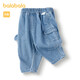 巴拉巴拉童裝兒童褲子男童牛仔褲2025款春裝可愛(ài)【商場(chǎng)同款】200125108101